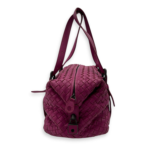 Intrecciato Boston Pink in Nappa Leather, Gunmetal hardware