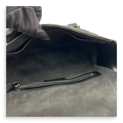 Diorcamp Crossbody Bag Black in Calfskin, Gunmetal hardware