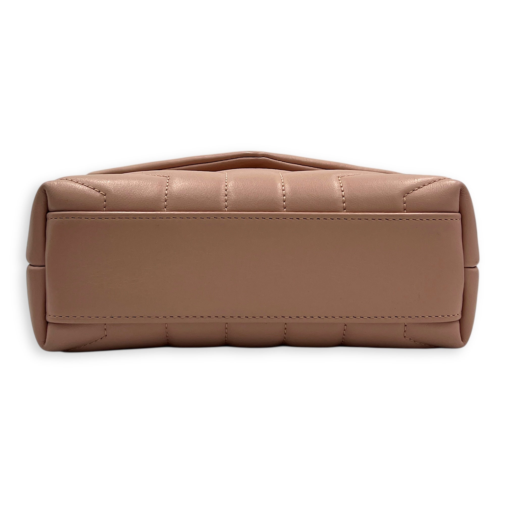 Loulou Shoulder Bag Pink in Lambskin, Silver hardware