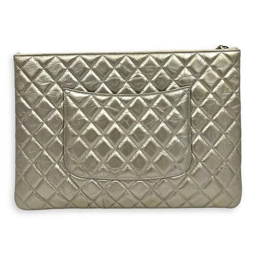 2.55 Pouch Gold in Calfskin, Gold hardware