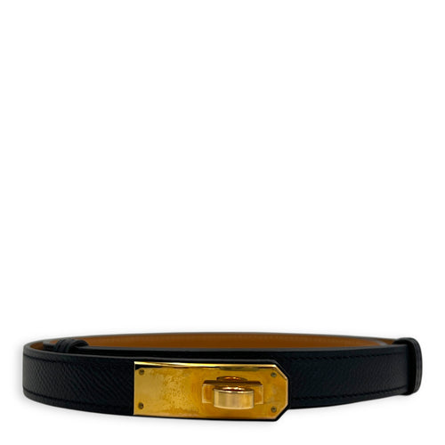 Kelly Black in Epsom, Gold hardware