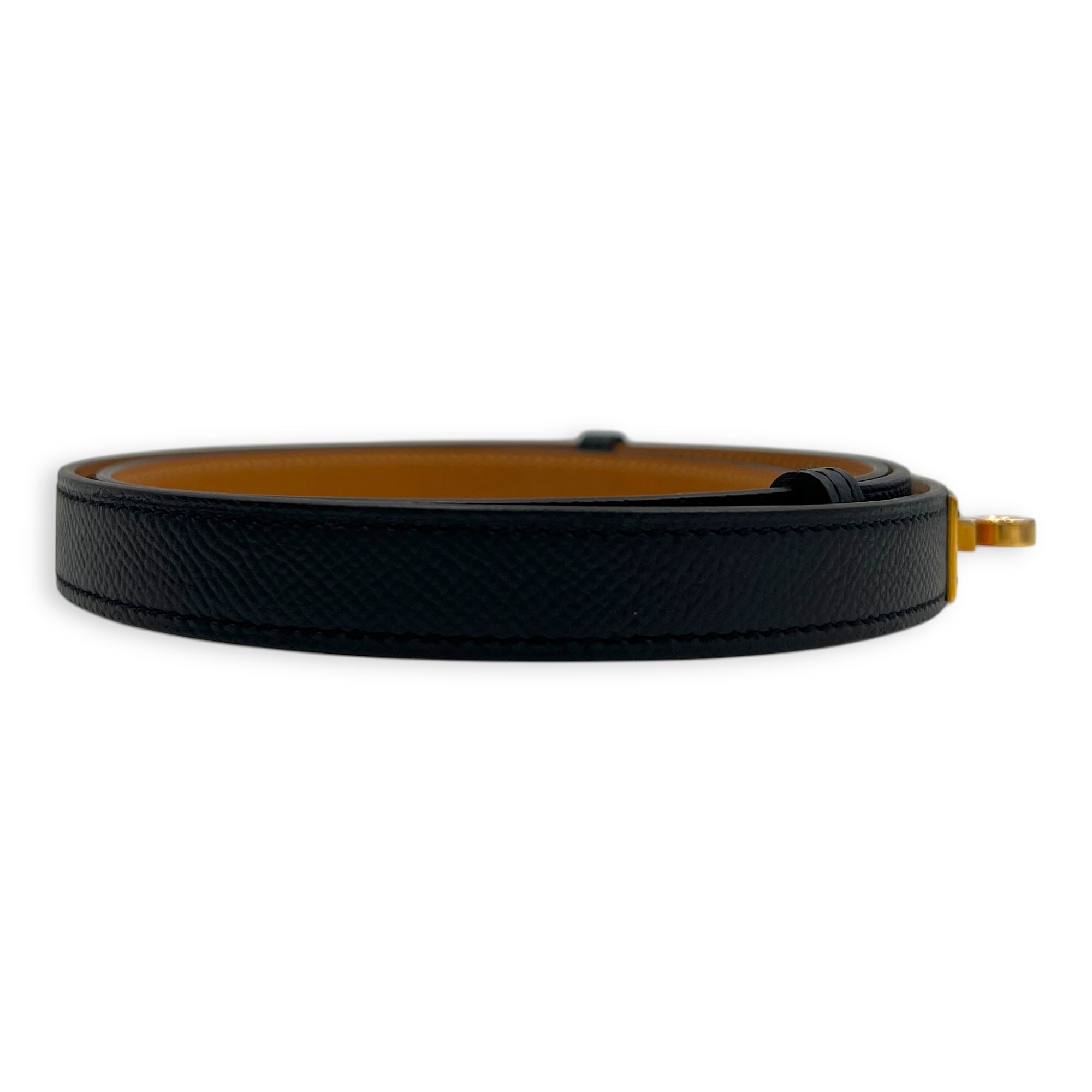 Kelly Black in Epsom, Gold hardware