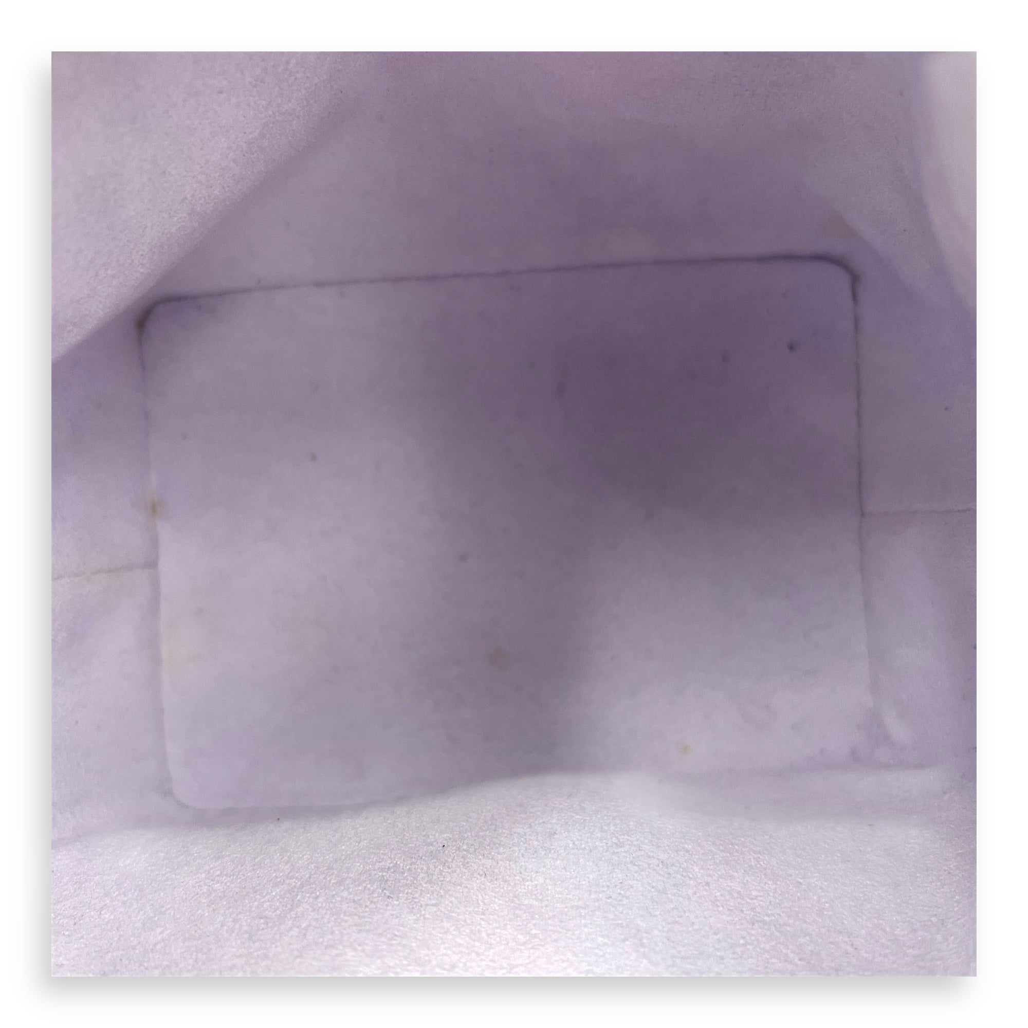 Noe Nano Bubble Tea Lilac/White Bucket Bag in Empreinte Leather, Gold hardware