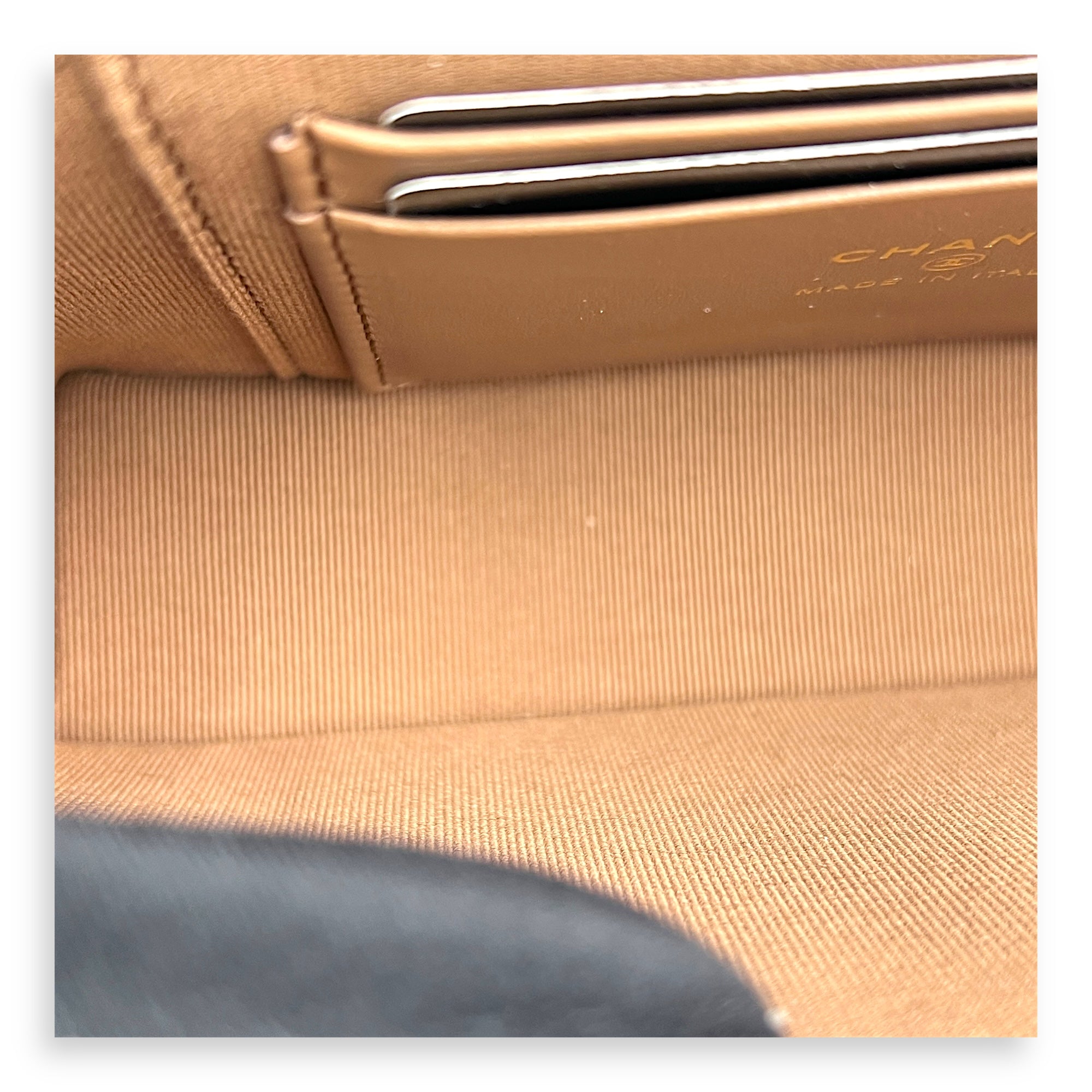 26S CC Vanity Bag Brown in Caviar Leather, Gold hardware