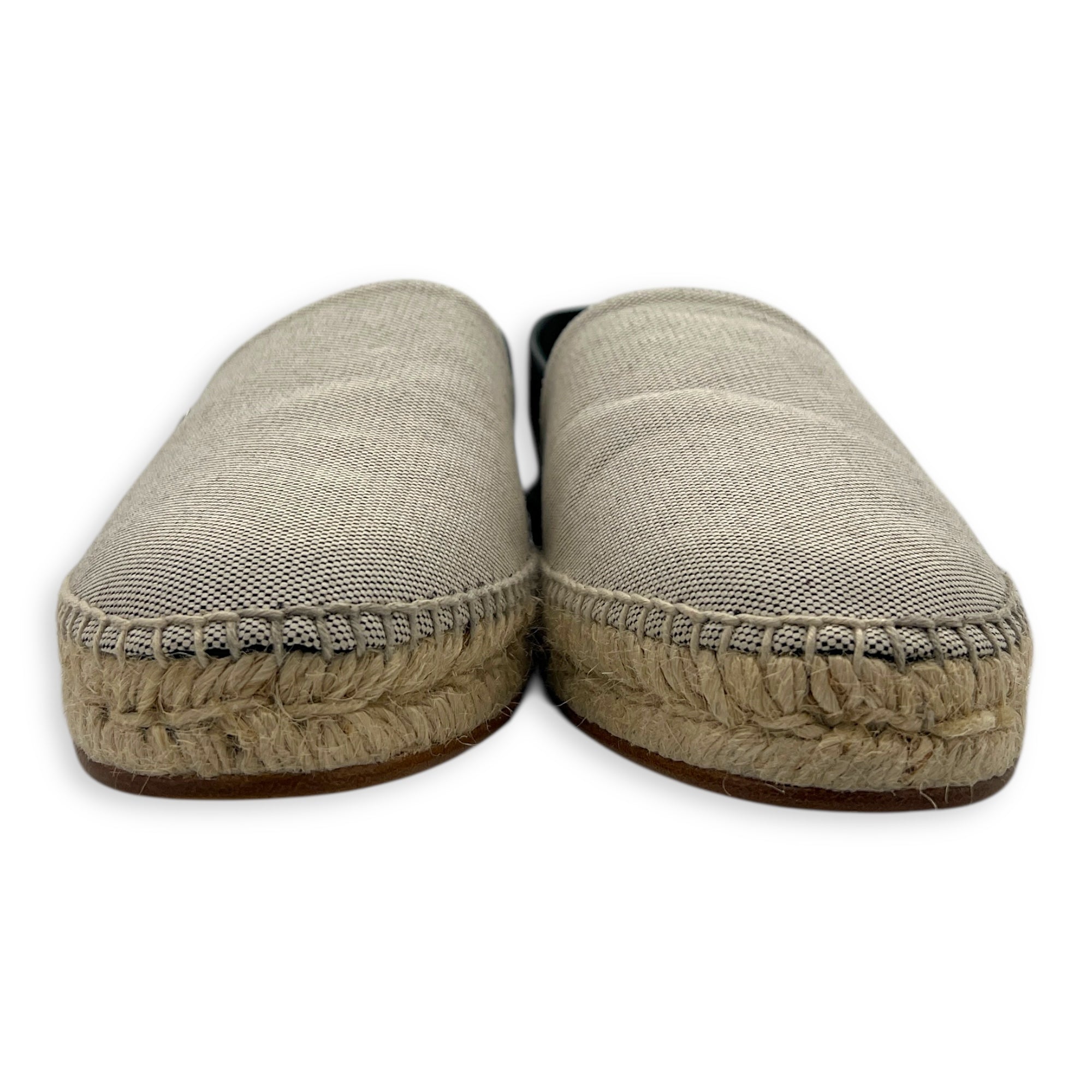 Joven Espadrille 40 Beige Shoes in Canvas, Silver hardware