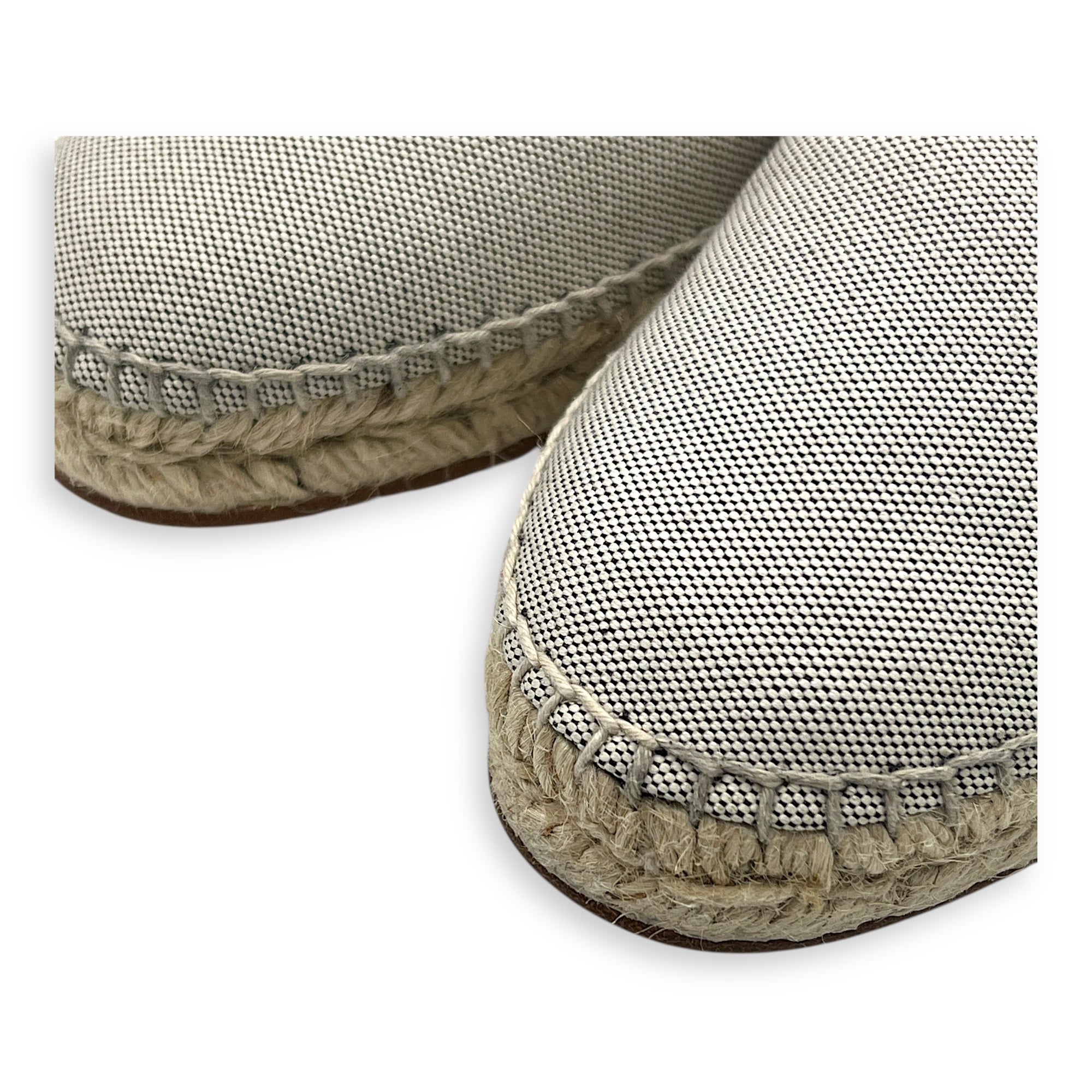 Joven Espadrille 40 Beige Shoes in Canvas, Silver hardware