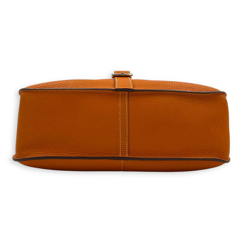 Halzan Orange in Calfskin, Palladium hardware