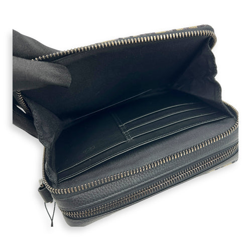 Oblique Blue Messenger in Canvas, Silver hardware