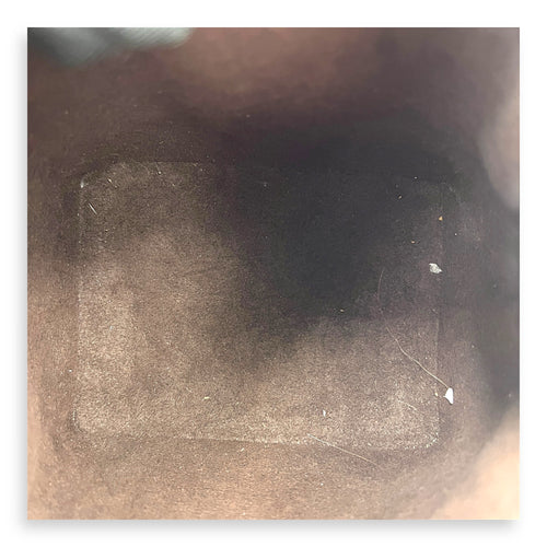 NeoNoe Bucket Bag Nano Brown in Coated Canvas, Gold hardware