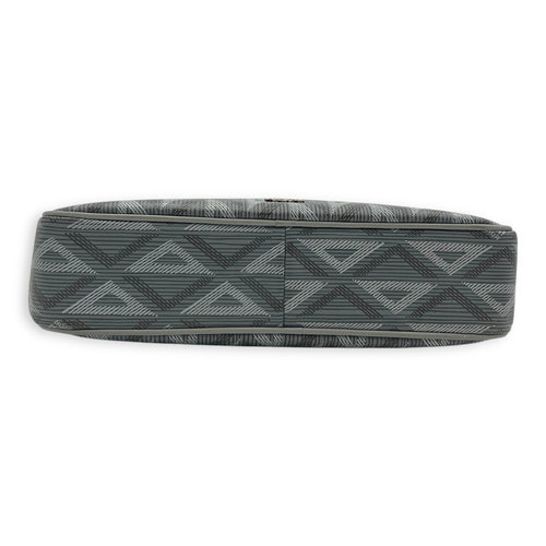 Others Clutch Grey in Calfskin, Silver hardware