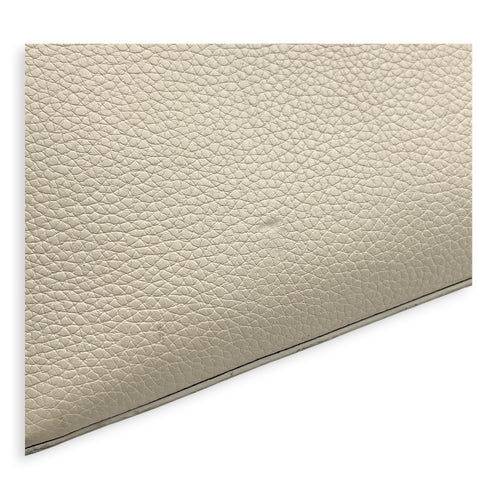 Capucines Top Handle Bag Beige in Taurillon Leather, Gold hardware