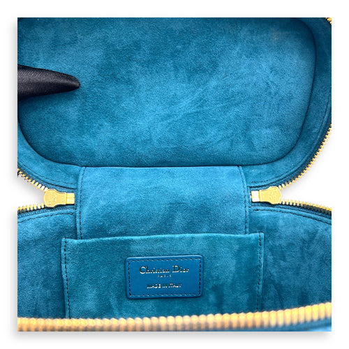 Vanity Cannage Crossbody Bag in Lambskin, Gold hardware