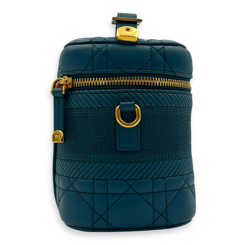 Vanity Cannage Crossbody Bag in Lambskin, Gold hardware