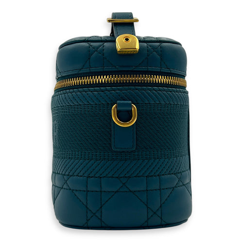Vanity Cannage Crossbody Bag in Lambskin, Gold hardware