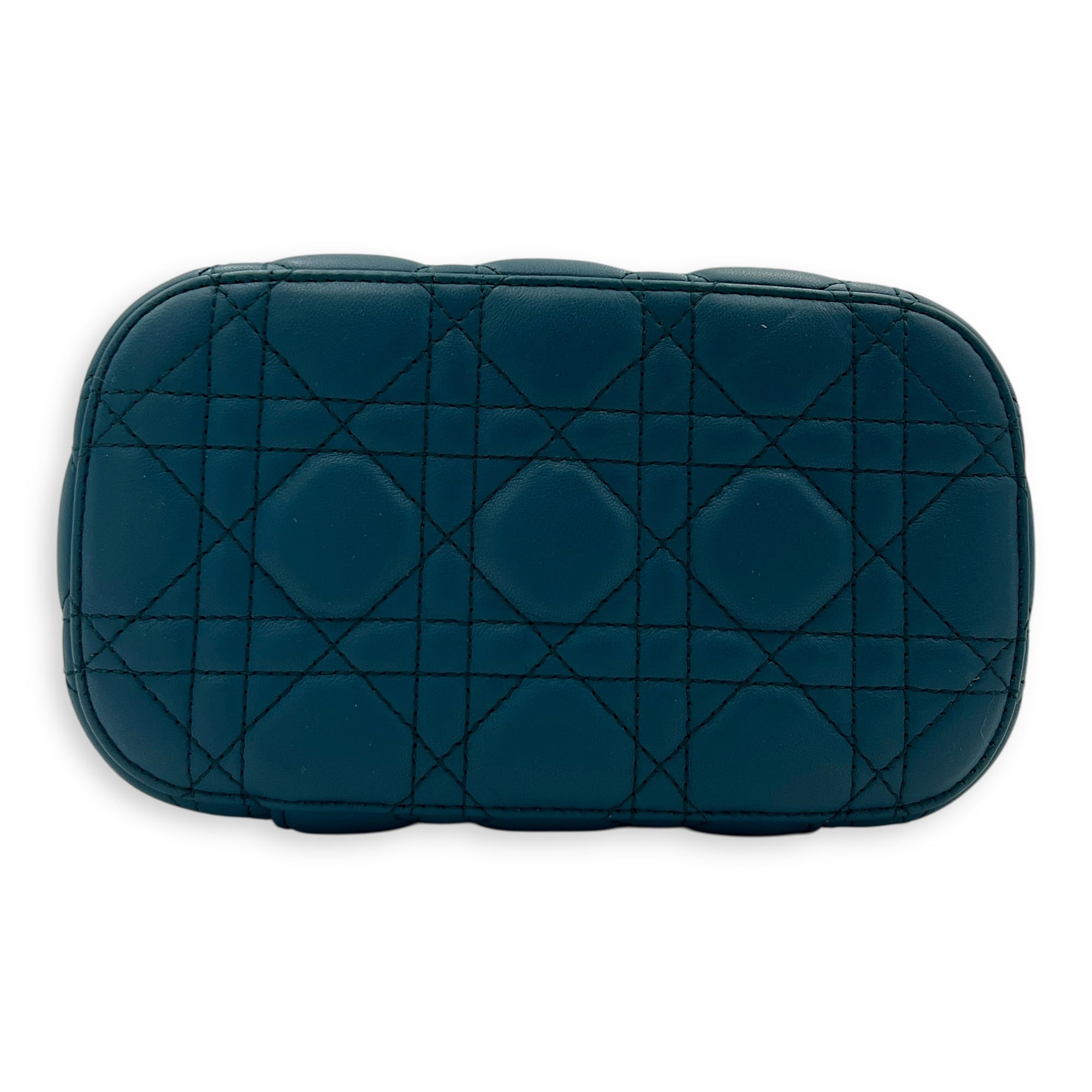 Vanity Cannage Crossbody Bag in Lambskin, Gold hardware