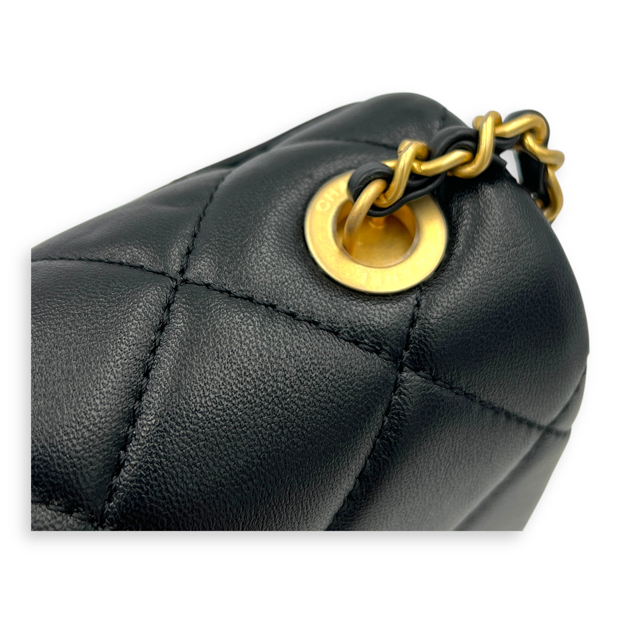 CC 24A Crossbody Bag in Lambskin, Gold hardware