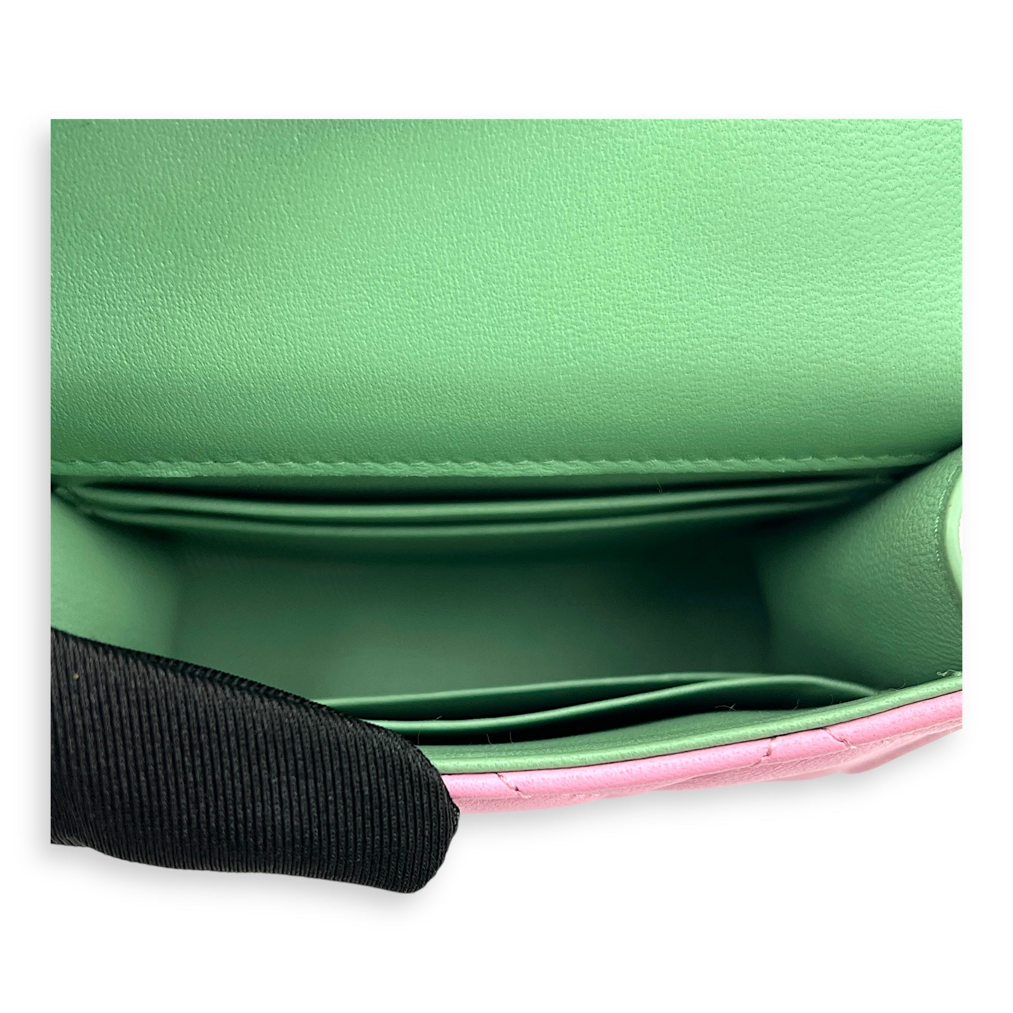 CC Top Handle Bag Pink in Lambskin, Gold hardware