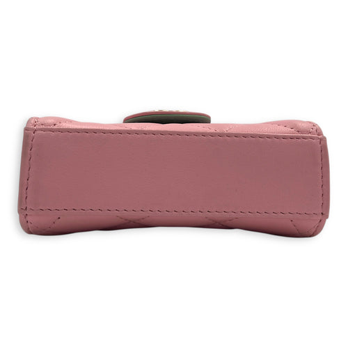 CC Top Handle Bag Pink in Lambskin, Gold hardware
