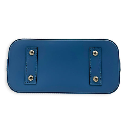 Alma Top Handle Bag BB Blue in Epi Leather, Silver hardware