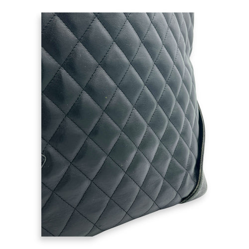 Cambon Tote Bag Black in Lambskin, Silver hardware