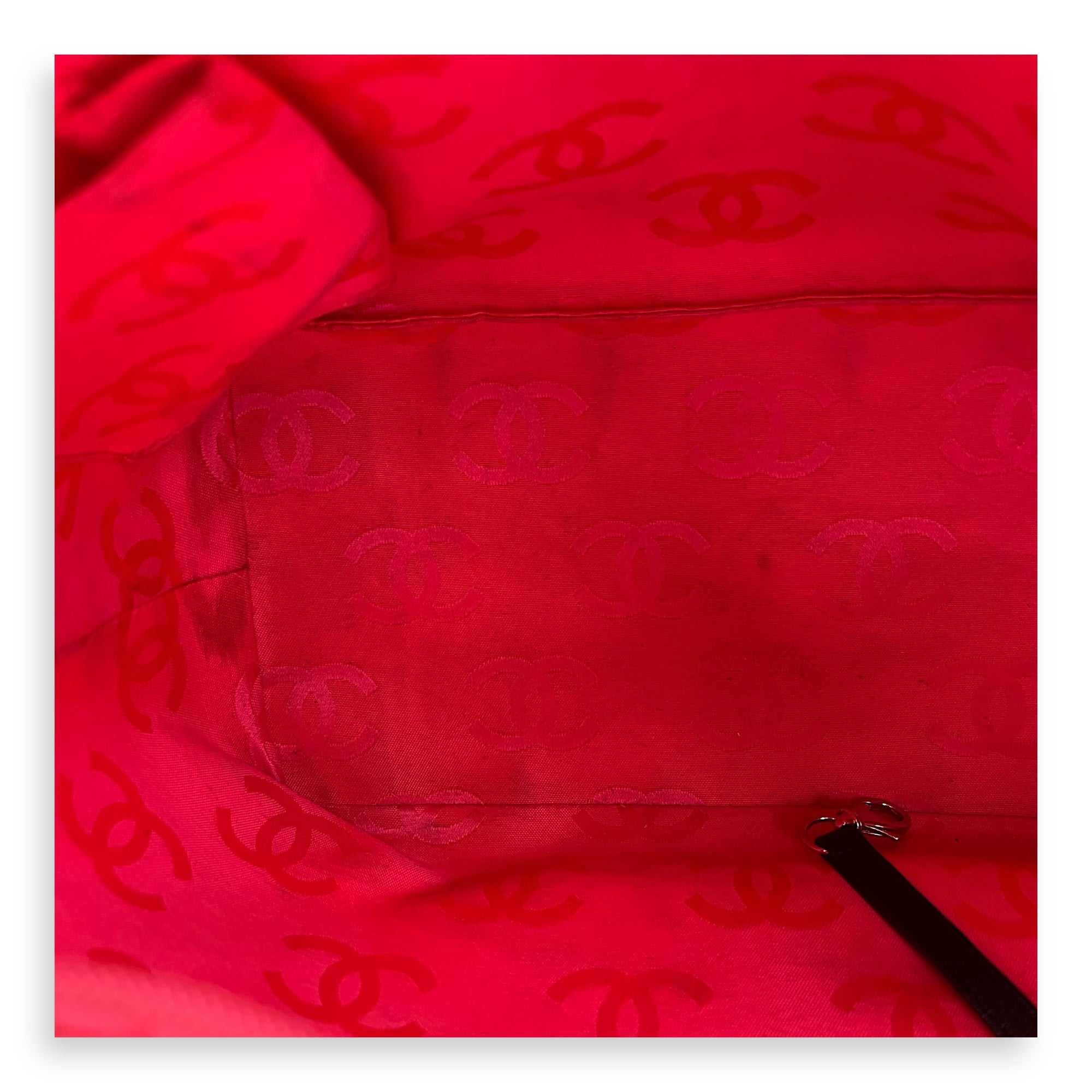 Cambon Tote Bag Black in Lambskin, Silver hardware