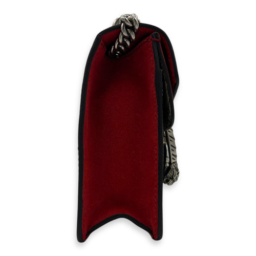 Dionysus Shoulder Bag Grey in Coated Canvas, Silver hardware