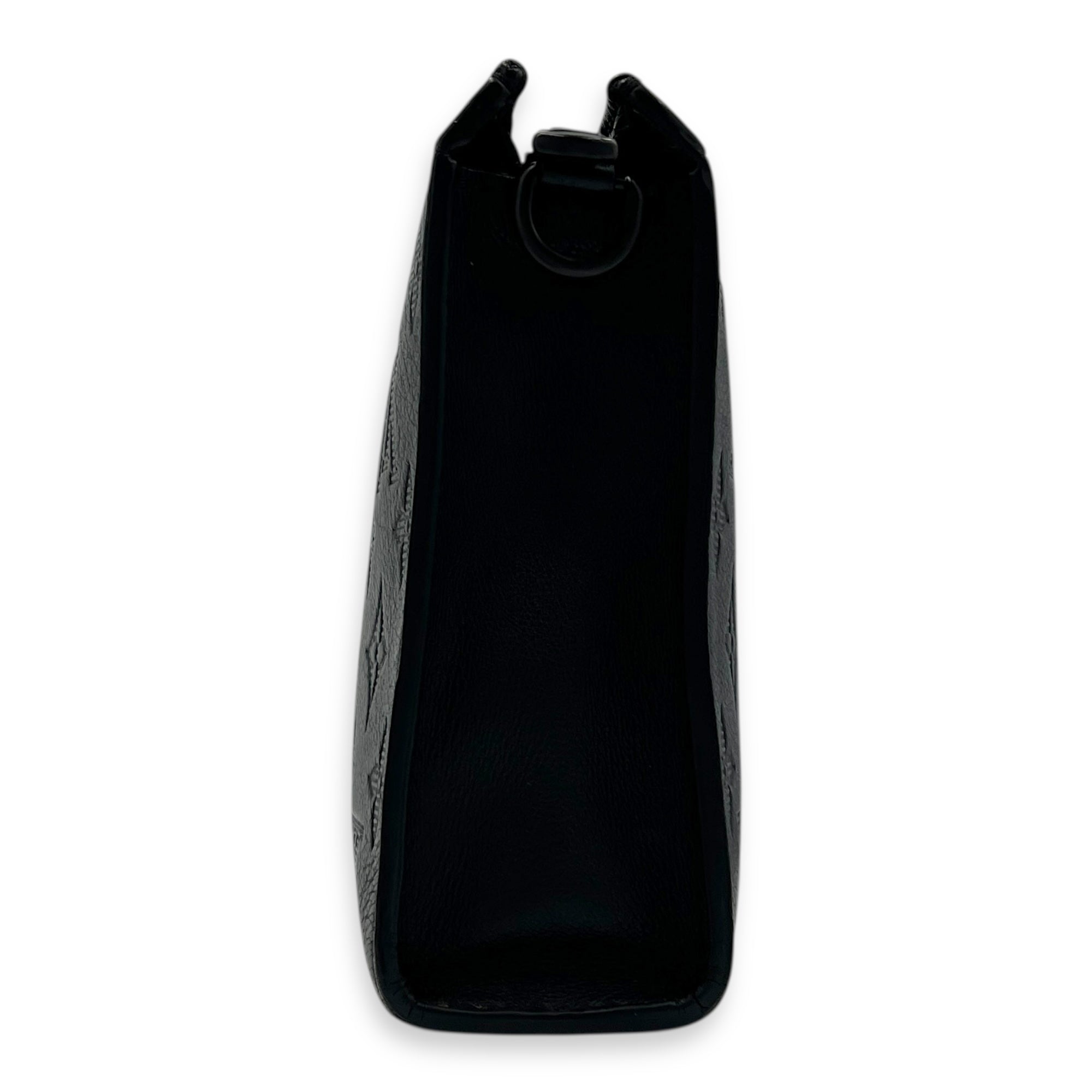 Gaston Wearable Wallet Crossbody Bag Black in Calfskin, Black hardware