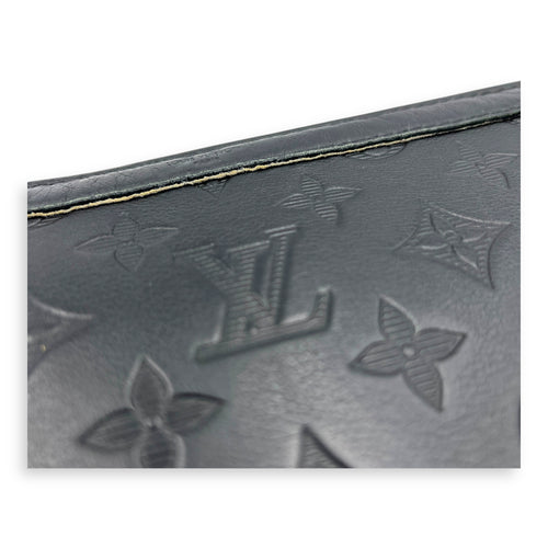 Gaston Wearable Wallet Crossbody Bag Black in Calfskin, Black hardware