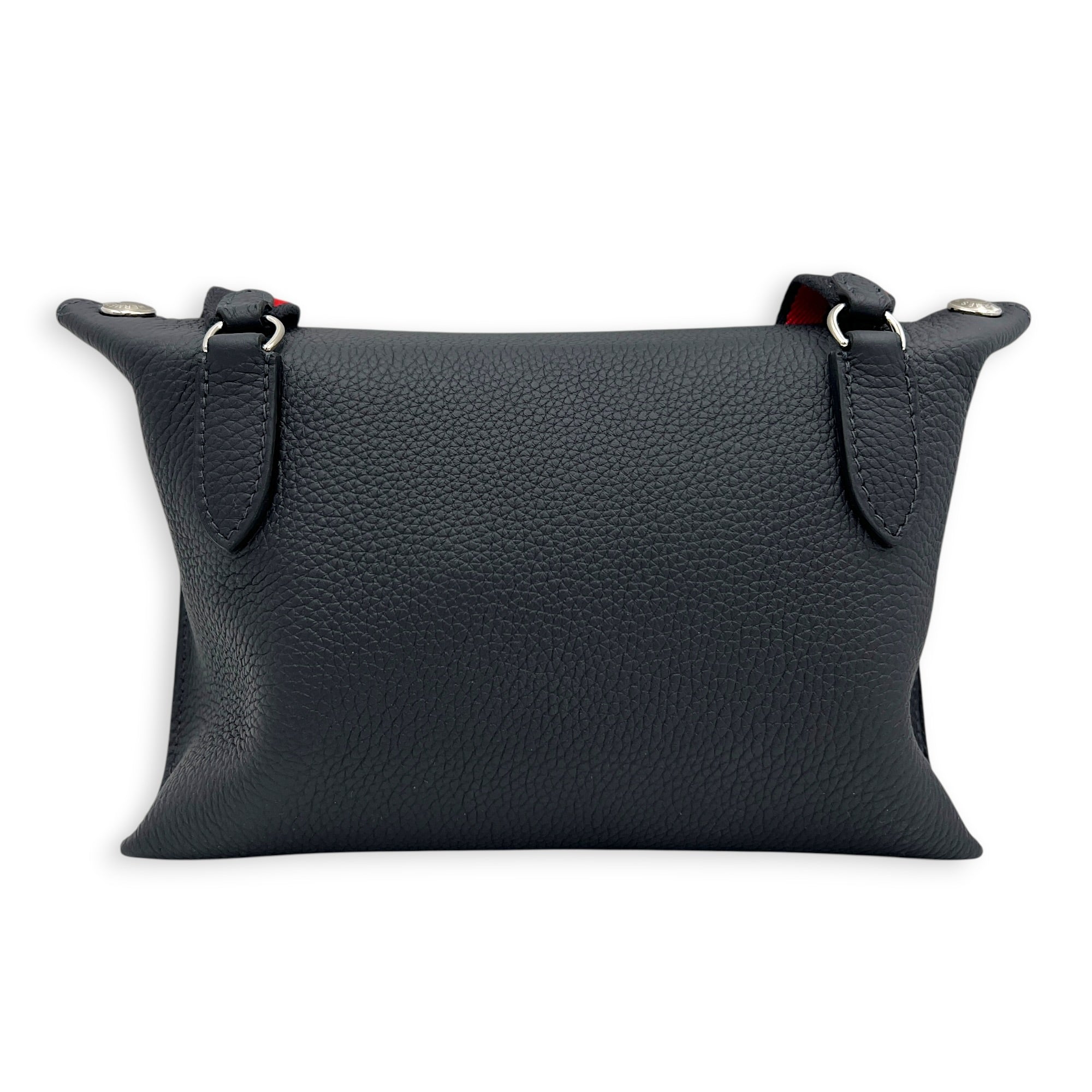 Videpoches Caban Crossbody Bag in Togo, Palladium hardware