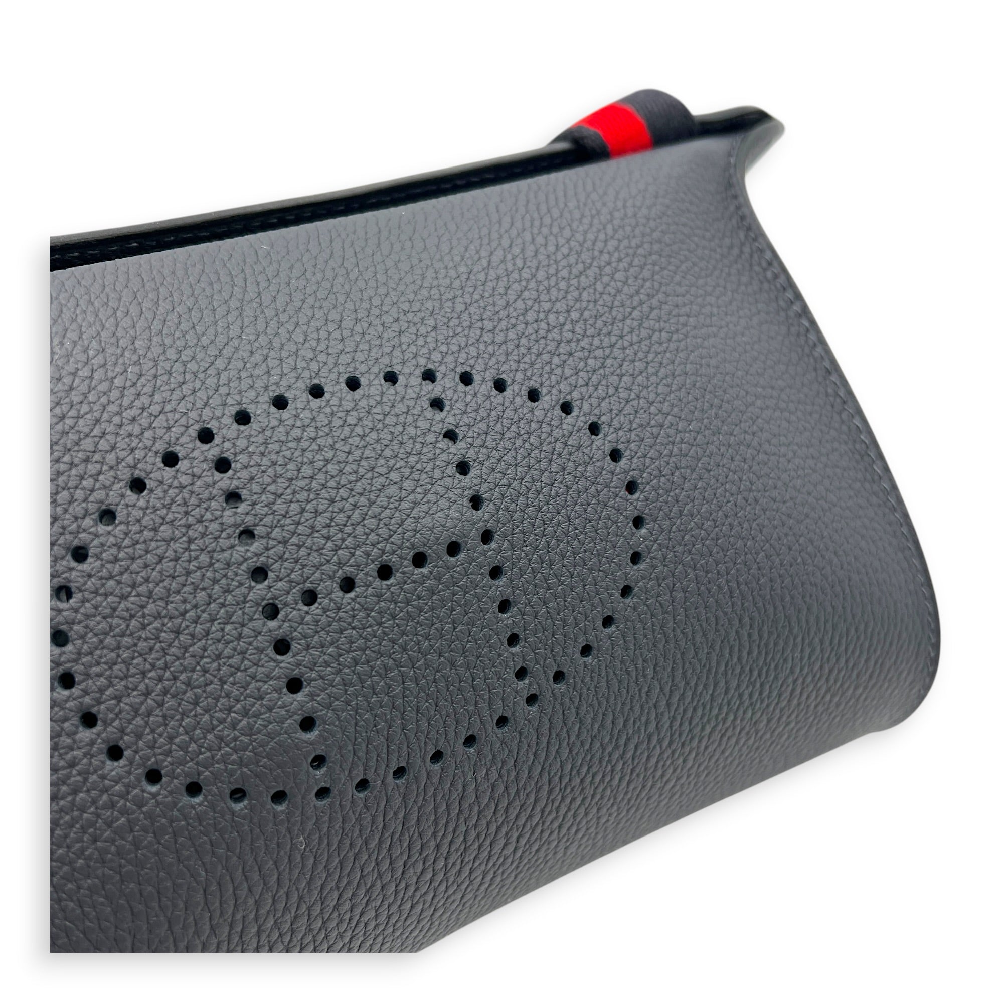Videpoches Caban Crossbody Bag in Togo, Palladium hardware