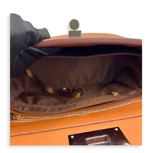 24/24 29 Gold Top Handle Bag in Togo, Palladium hardware