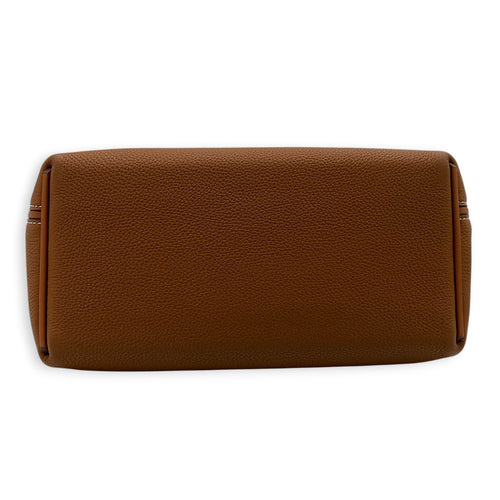 24/24 29 Gold Top Handle Bag in Togo, Palladium hardware