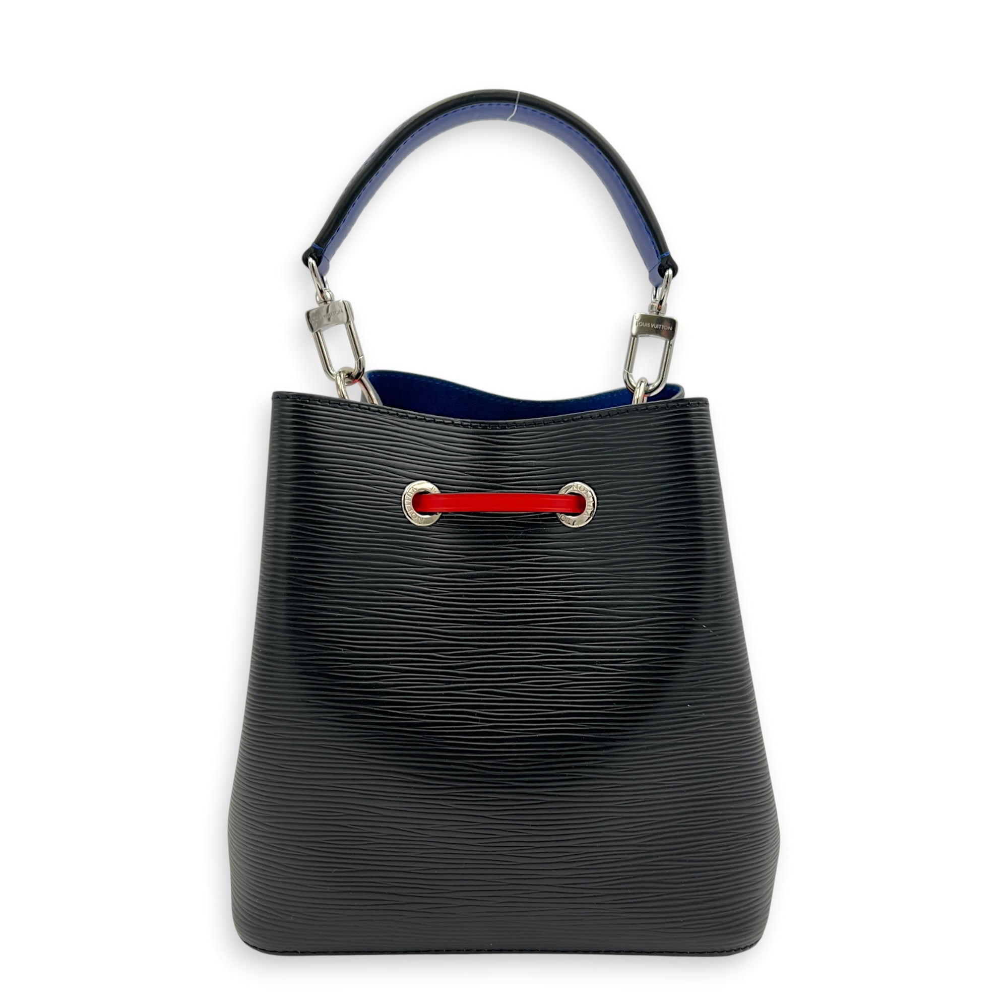 NeoNoe Bucket Bag BB Black in Epi Leather, Silver hardware