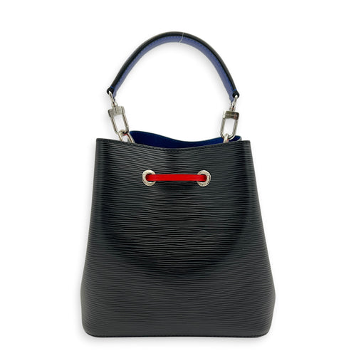NeoNoe Bucket Bag BB Black in Epi Leather, Silver hardware