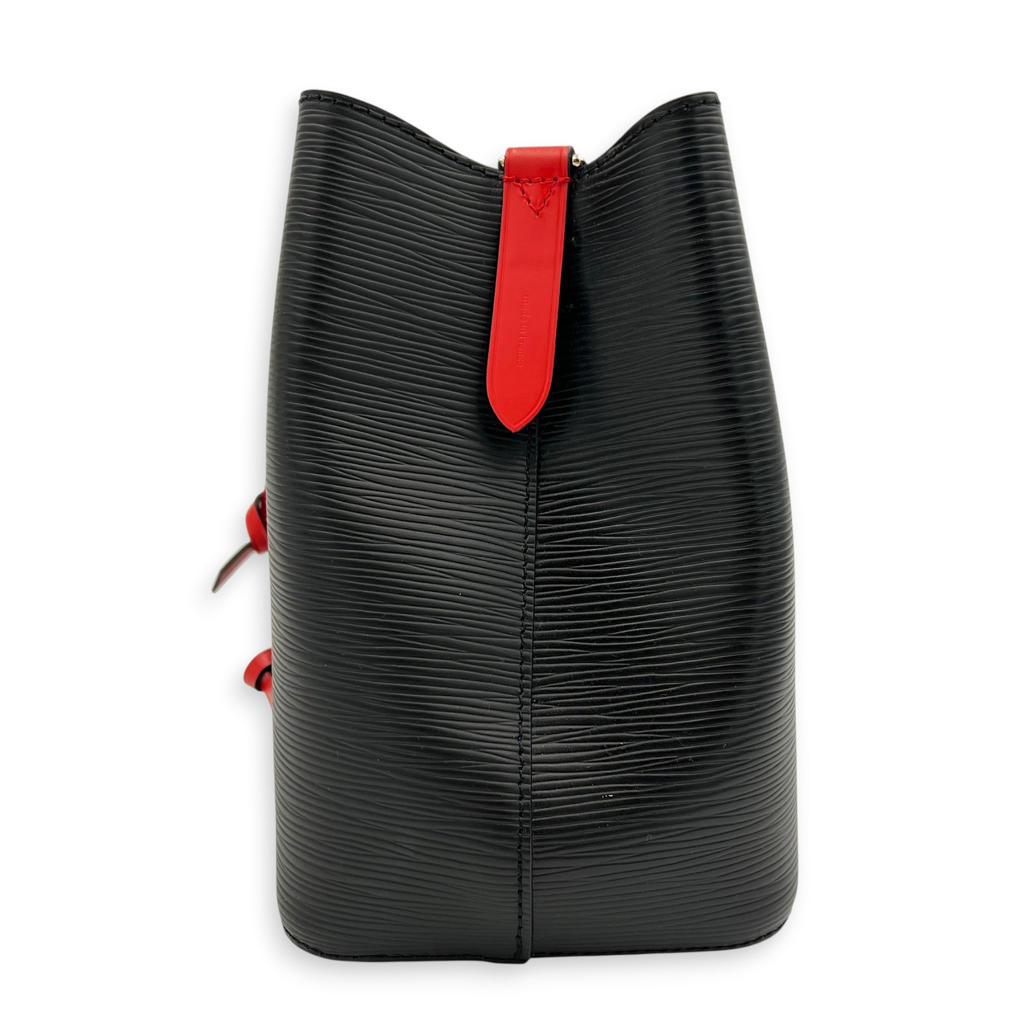 NeoNoe Bucket Bag BB Black in Epi Leather, Silver hardware