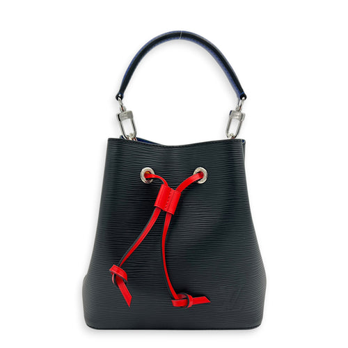 NeoNoe Bucket Bag BB Black in Epi Leather, Silver hardware