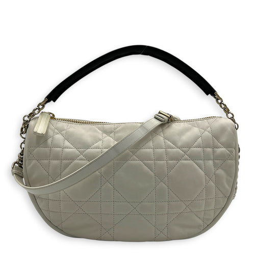 Vibes Shoulder Bag White in Lambskin, Mixed hardware