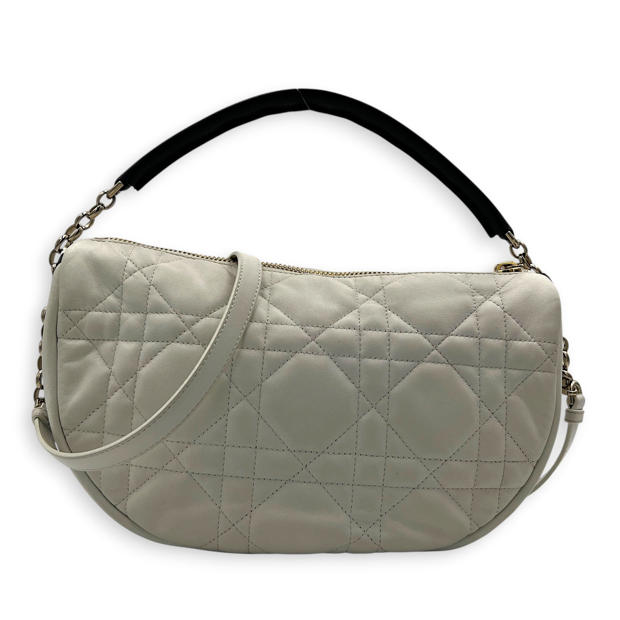 Vibes Shoulder Bag White in Lambskin, Mixed hardware