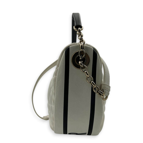 Vibes Shoulder Bag White in Lambskin, Mixed hardware