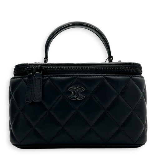 CC Vanity Bag Black in Lambskin, So Black hardware