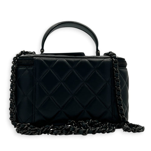 CC Vanity Bag Black in Lambskin, So Black hardware