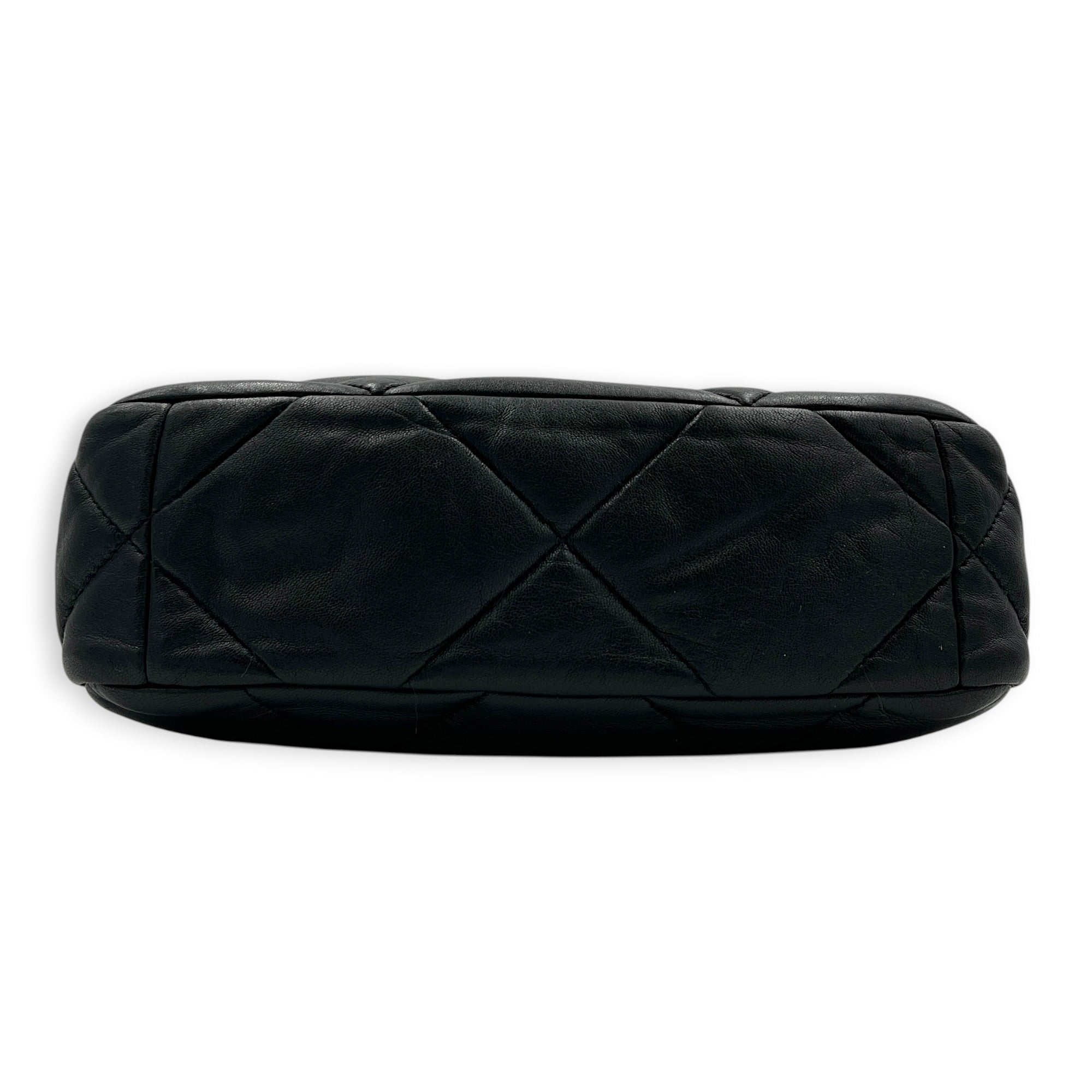 C19 Shoulder Bag Small Black in Lambskin, Silver hardware