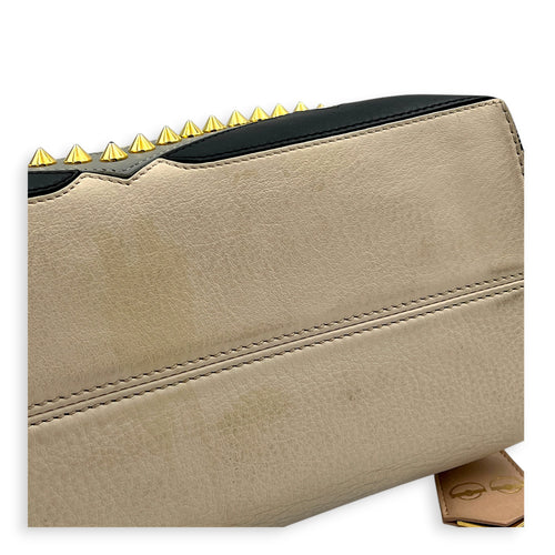 By The Way Crossbody Bag Beige in Calfskin, Gold hardware