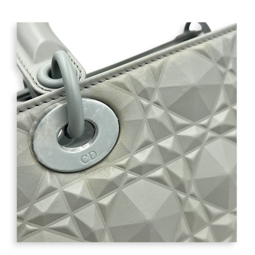 Lady Dior My ABCDior Small Ultramatte Diamond Top Handle Bag in Lambskin, Ultramatte hardware