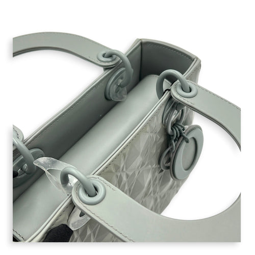 Lady Dior My ABCDior Small Ultramatte Diamond Top Handle Bag in Lambskin, Ultramatte hardware