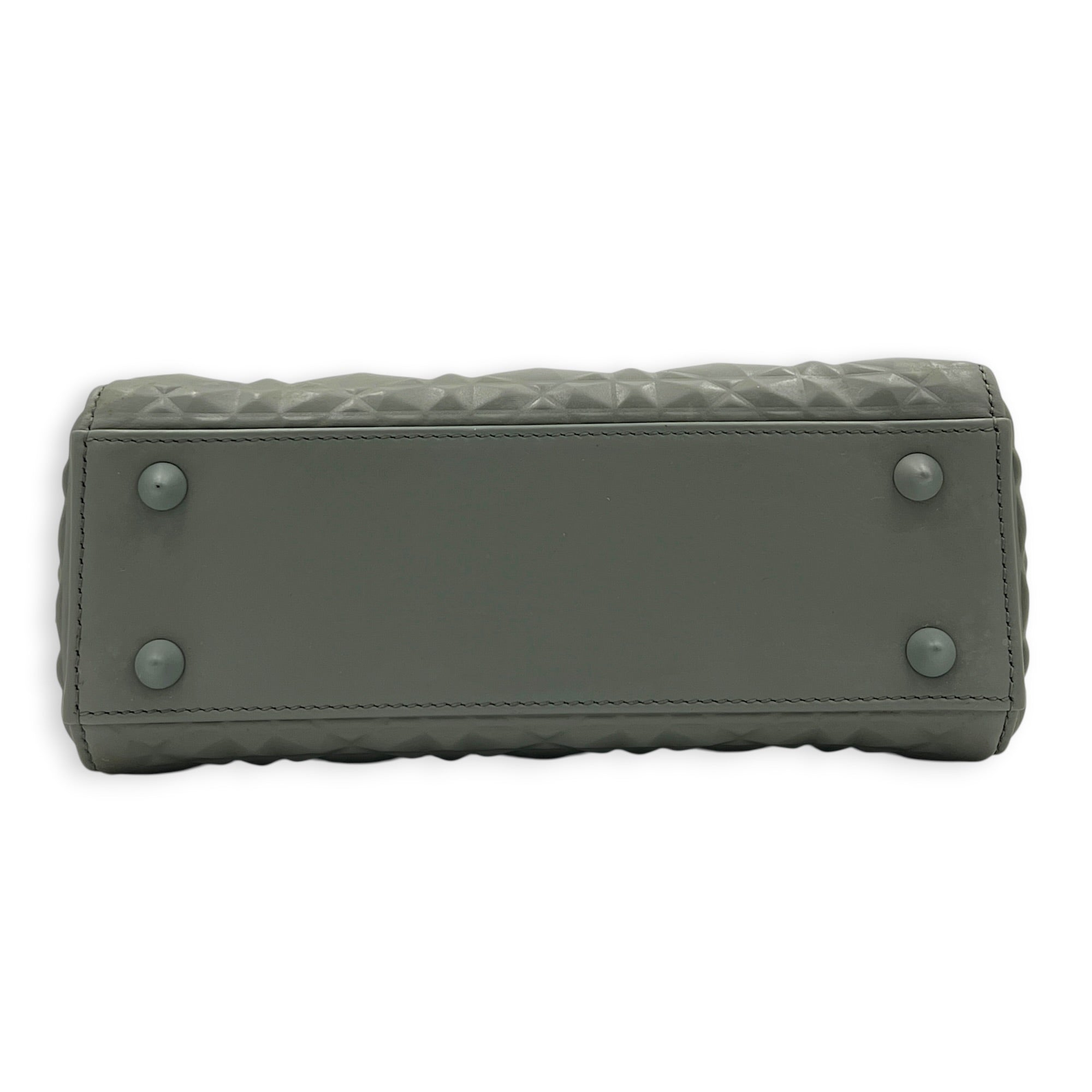 Lady Dior My ABCDior Small Ultramatte Diamond Top Handle Bag in Lambskin, Ultramatte hardware