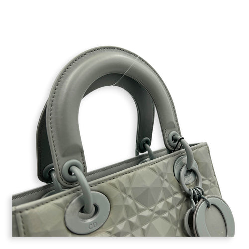 Lady Dior My ABCDior Small Ultramatte Diamond Top Handle Bag in Lambskin, Ultramatte hardware