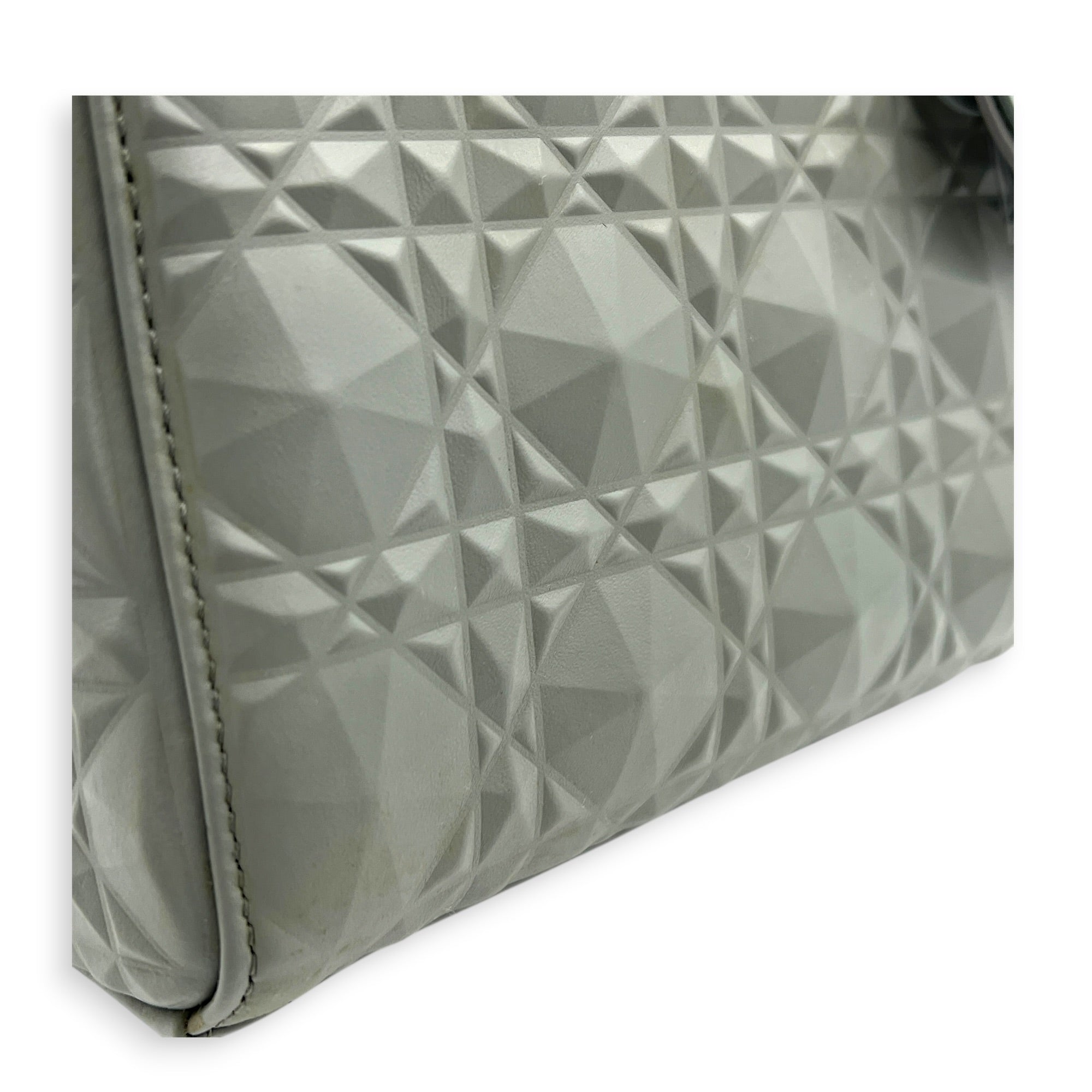 Lady Dior My ABCDior Small Ultramatte Diamond Top Handle Bag in Lambskin, Ultramatte hardware