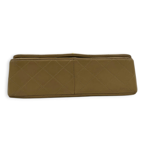 CC Shoulder Bag Beige in Calfskin, Gold hardware