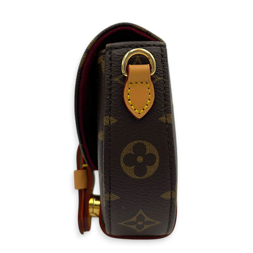 Chantilly Crossbody Bag Brown in Monogram Coated Canvas, Gold hardware